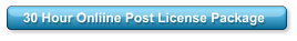 30 Hour Onliine Post License Package